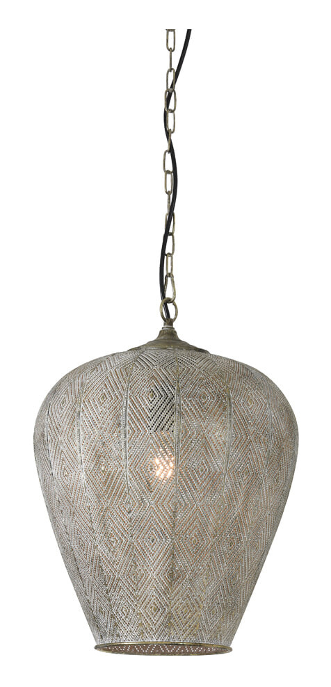 Light & Living Hanglamp Lavello - Antiek Goud-/Wit