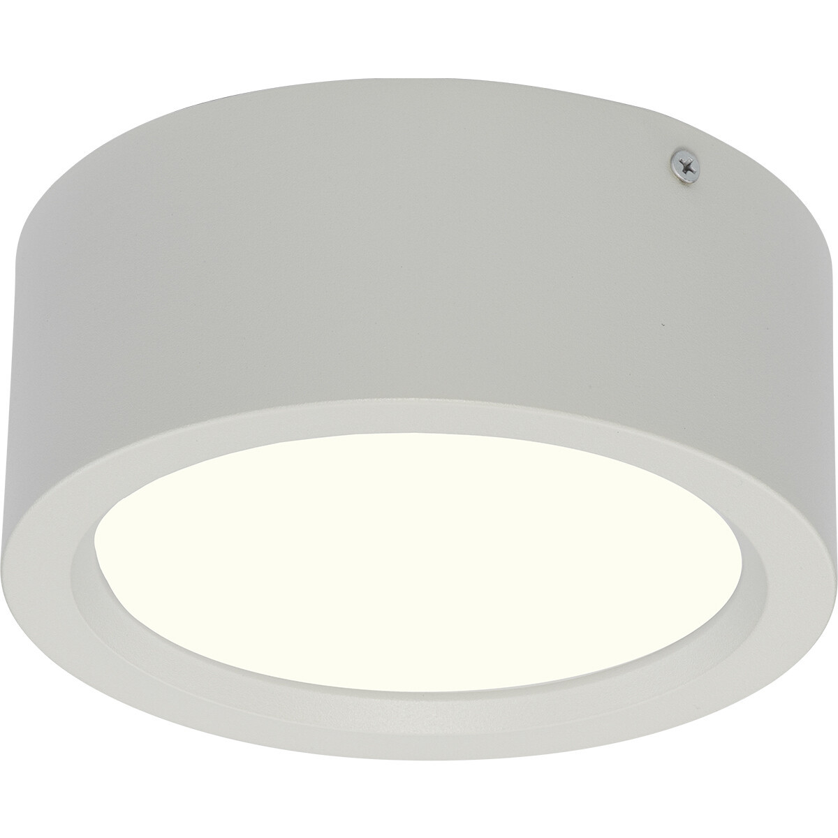 LED Downlight - Opbouw Rond Hoog 15W - Natuurlijk Wit 4200K - Mat Wit Aluminium - Ø180mm