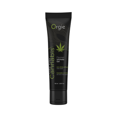 Orgie Lube Tube Cannabis - Waterbased Lubricant - 3 fl oz / 100 ml