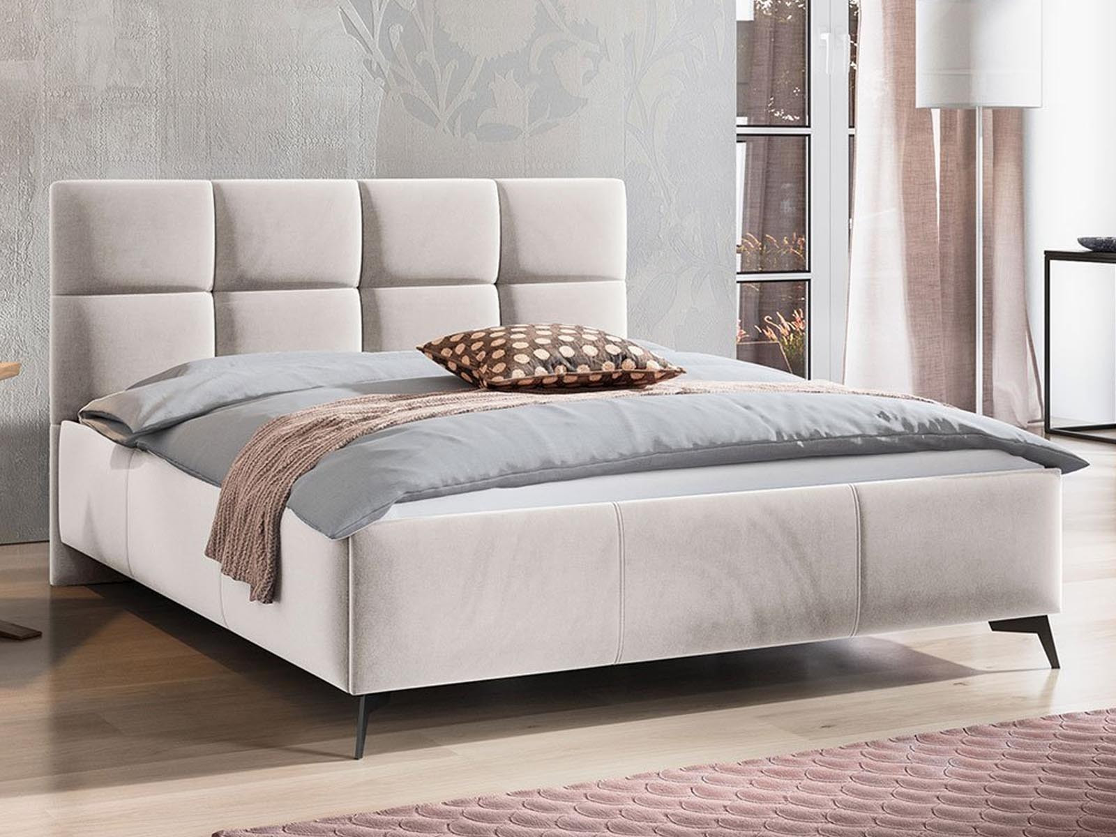 Tweepersoonsbed GENOA 140x200 cm ivoor