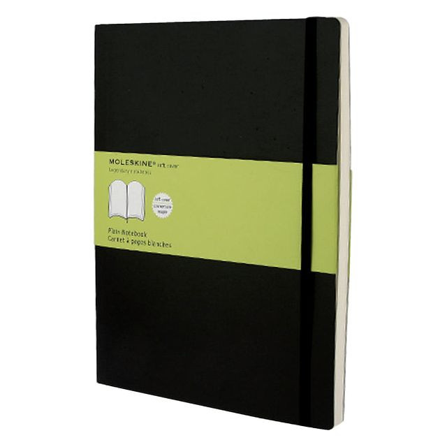 Notitieboek Moleskine XL 190x250mm blanco zwart