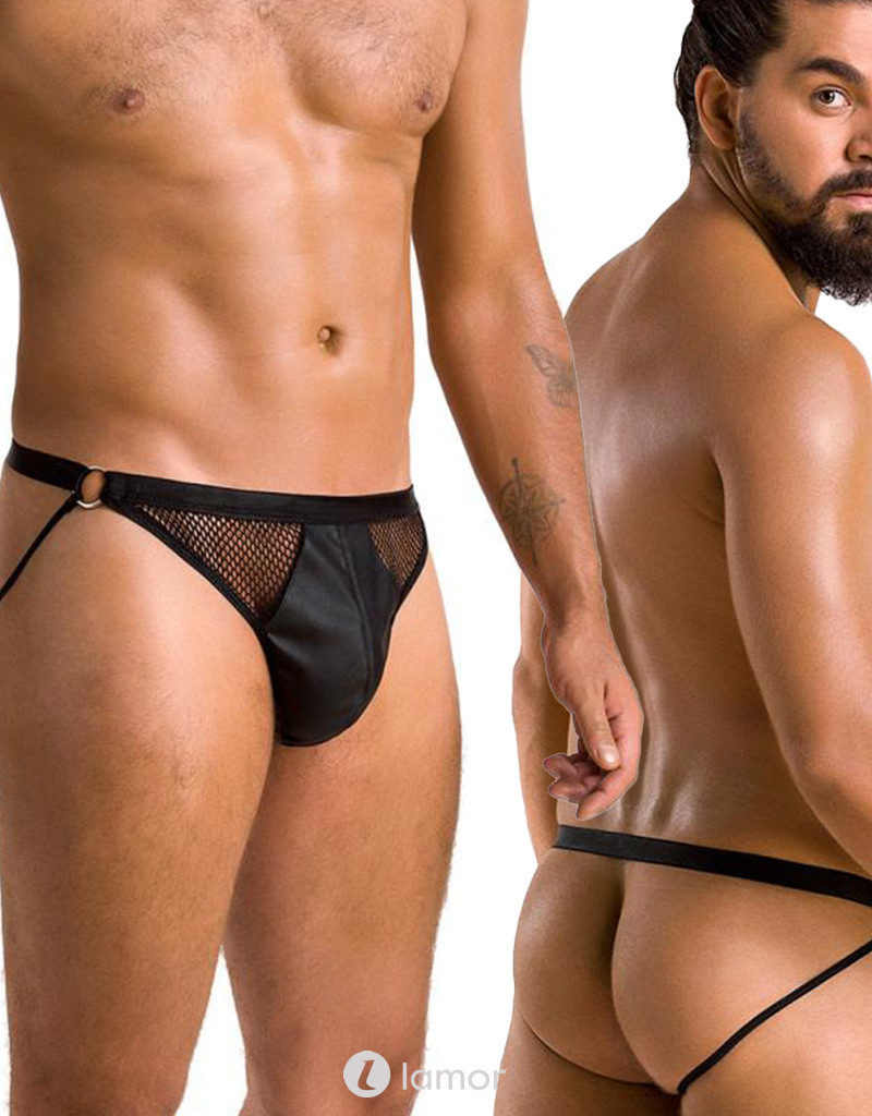 Zwarte Heren Jock Strap, PA034