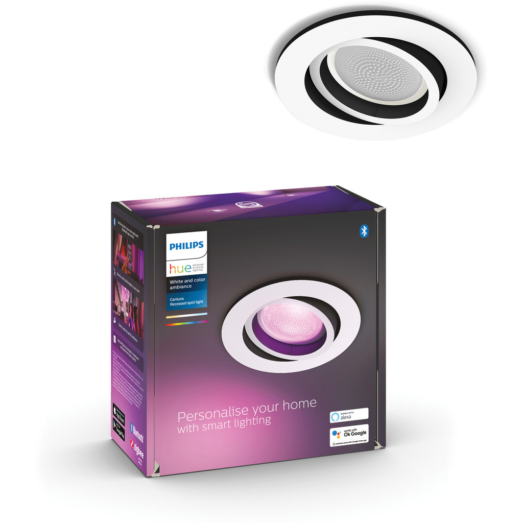 Philips Hue Centura inbouwspot White & Color rond Wit 1-pack