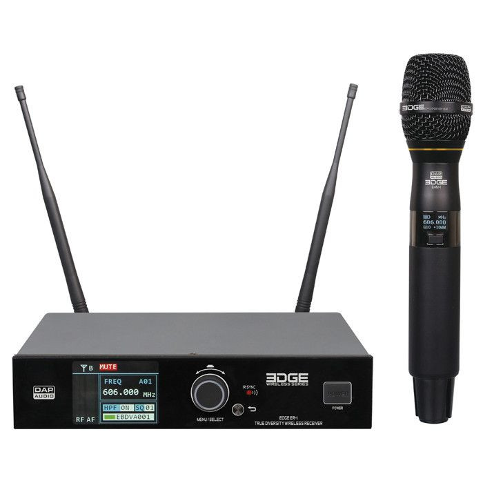 DAP EDGE EHS-1 draadloze microfoon met true diversity ontvanger UHF