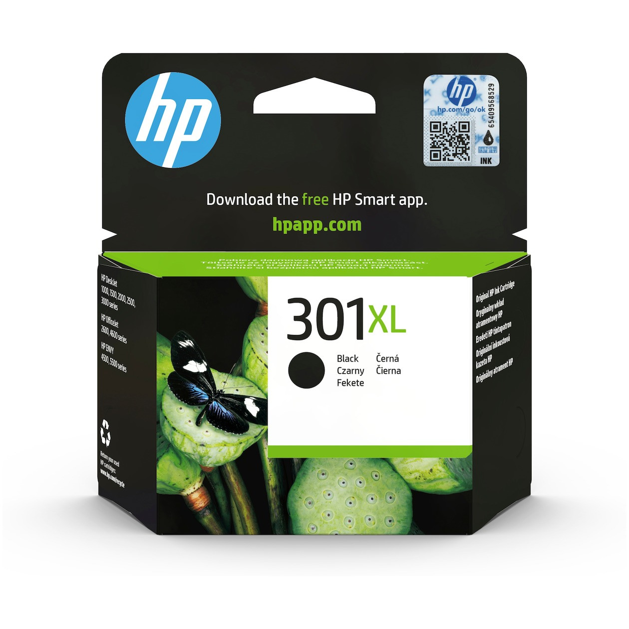 HP 301XL Cartridge Inkt Zwart