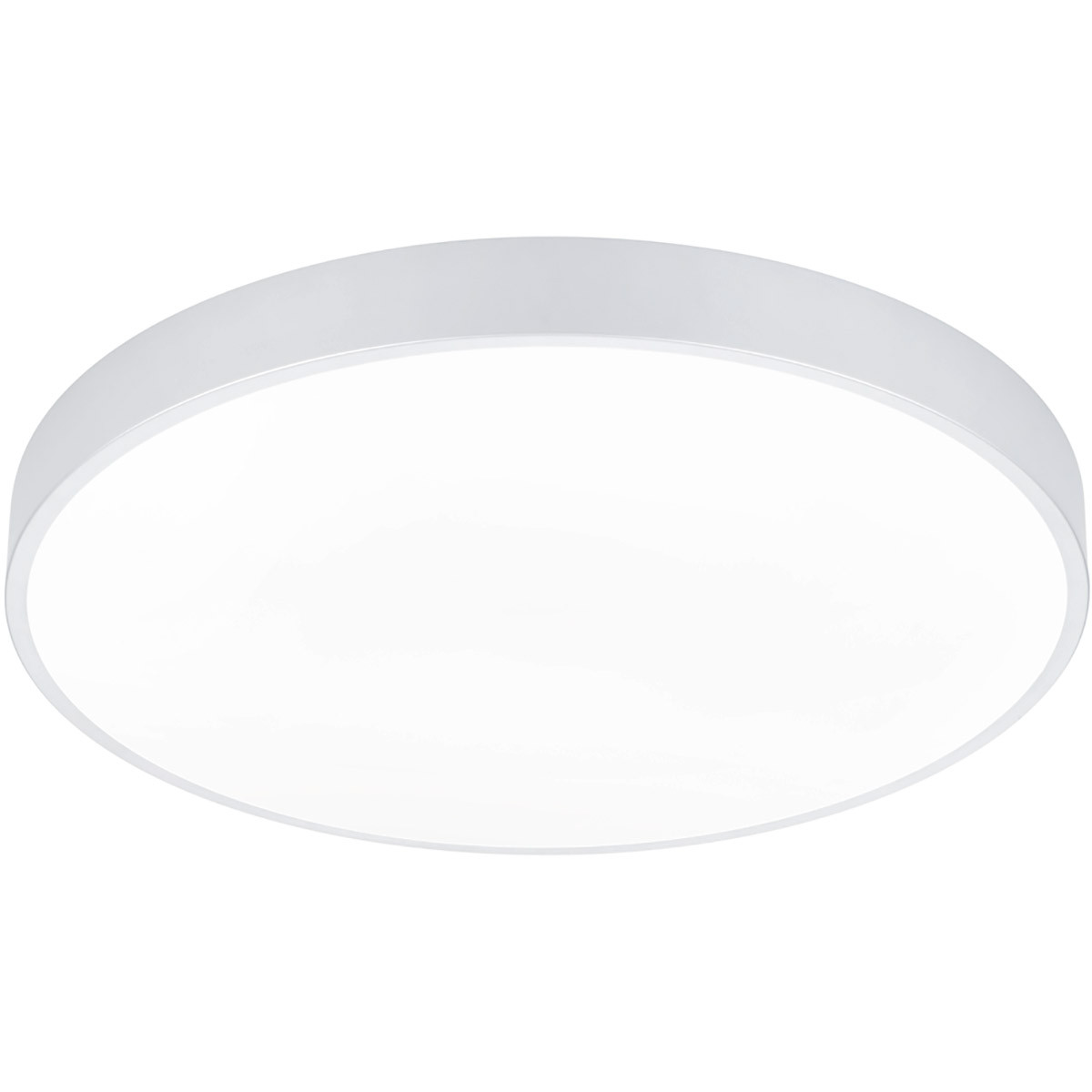 LED Plafondlamp - Trion Oka - Aanpasbaar kleur - Dimbaar - Rond - Mat Wit - Metaal