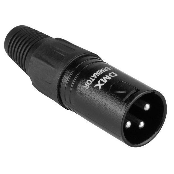 PD Connex DMX terminator - 3-polig Male - DMX stop - 120 ohm