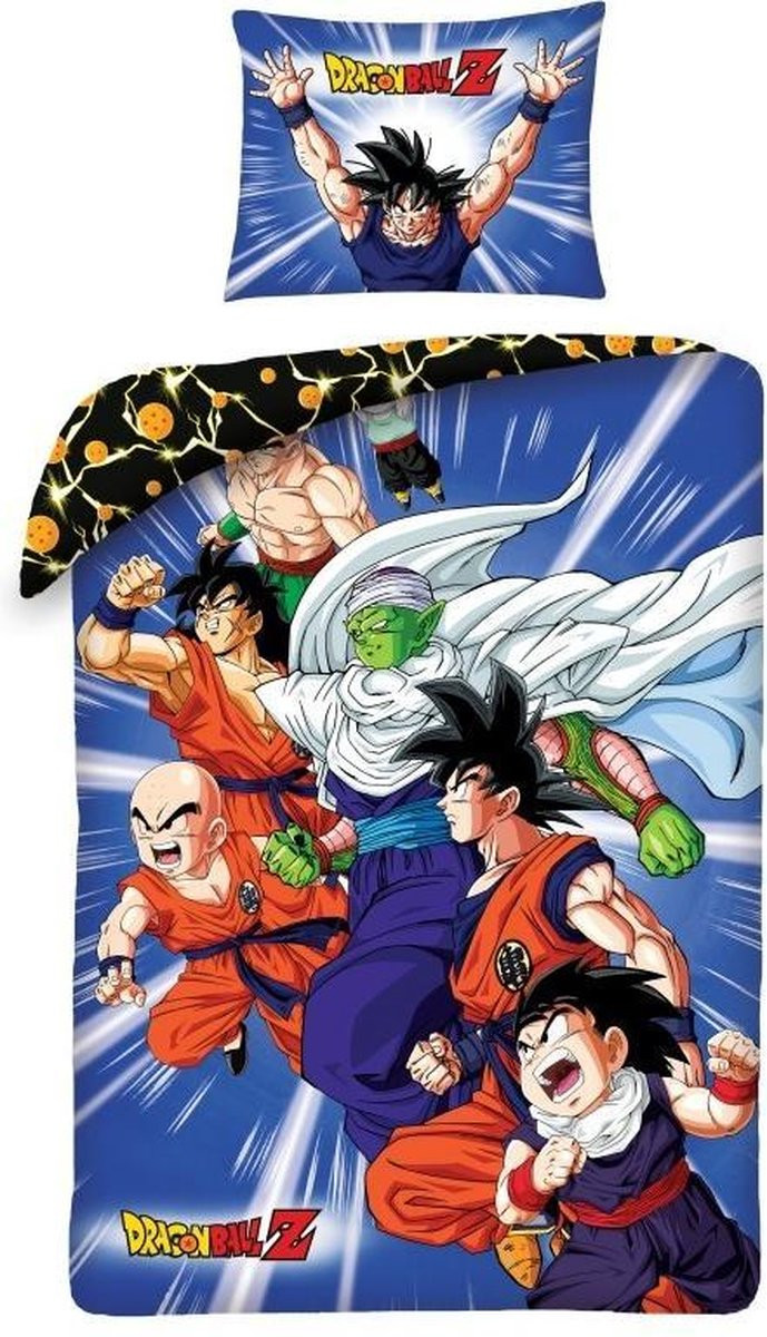 Dragon Ball Z Dekbedovertrek Fight - 140 x 200 cm - Katoen - 70 x 90 cm