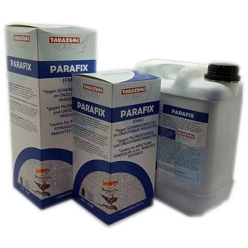 Takazumi Parafix 1L - Veilig Vijvergeneesmiddel tegen Parasieten & Schimmels Voor Heldere Vijver