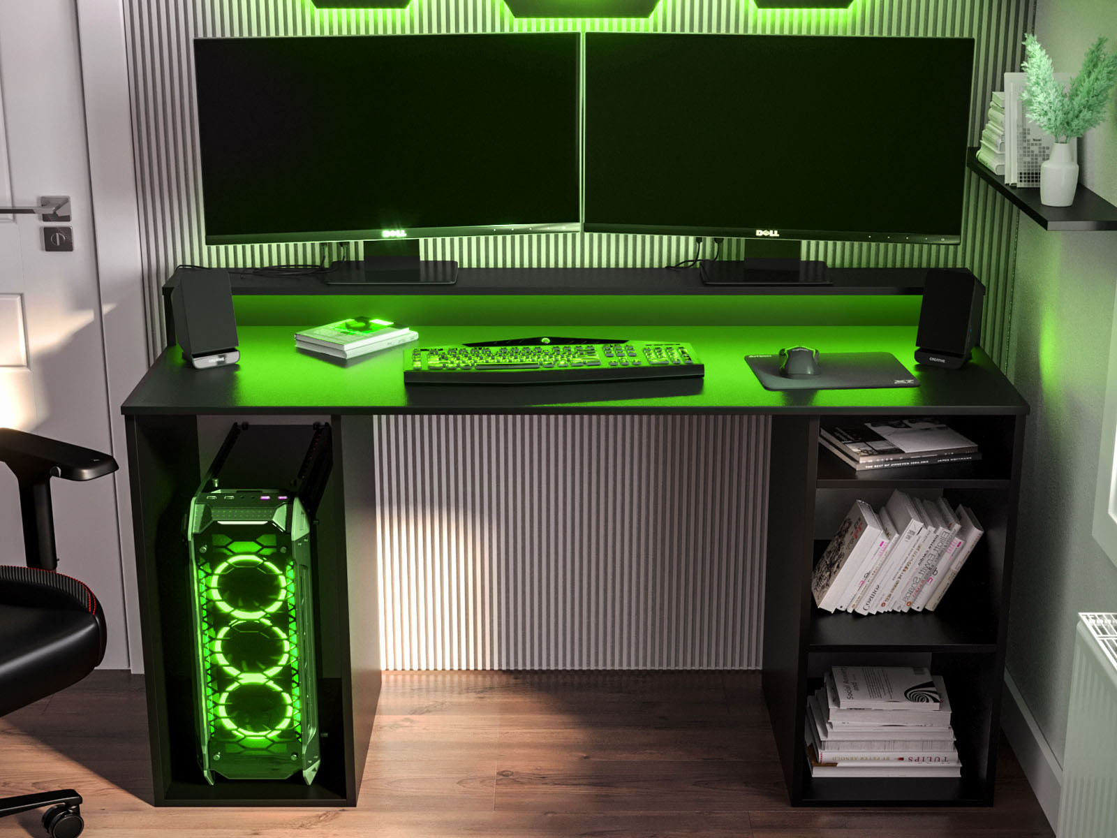 Gamebureau GEEK 138 cm zwart