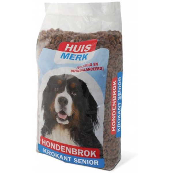 Huismerk Hondenbrok Krokant Senior 2 x 10 kg