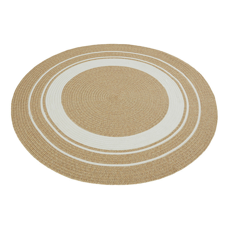 Jute Vloerkleed Braids Beige - NORTHRUGS - Rond - Dekbed-Discounter.nl