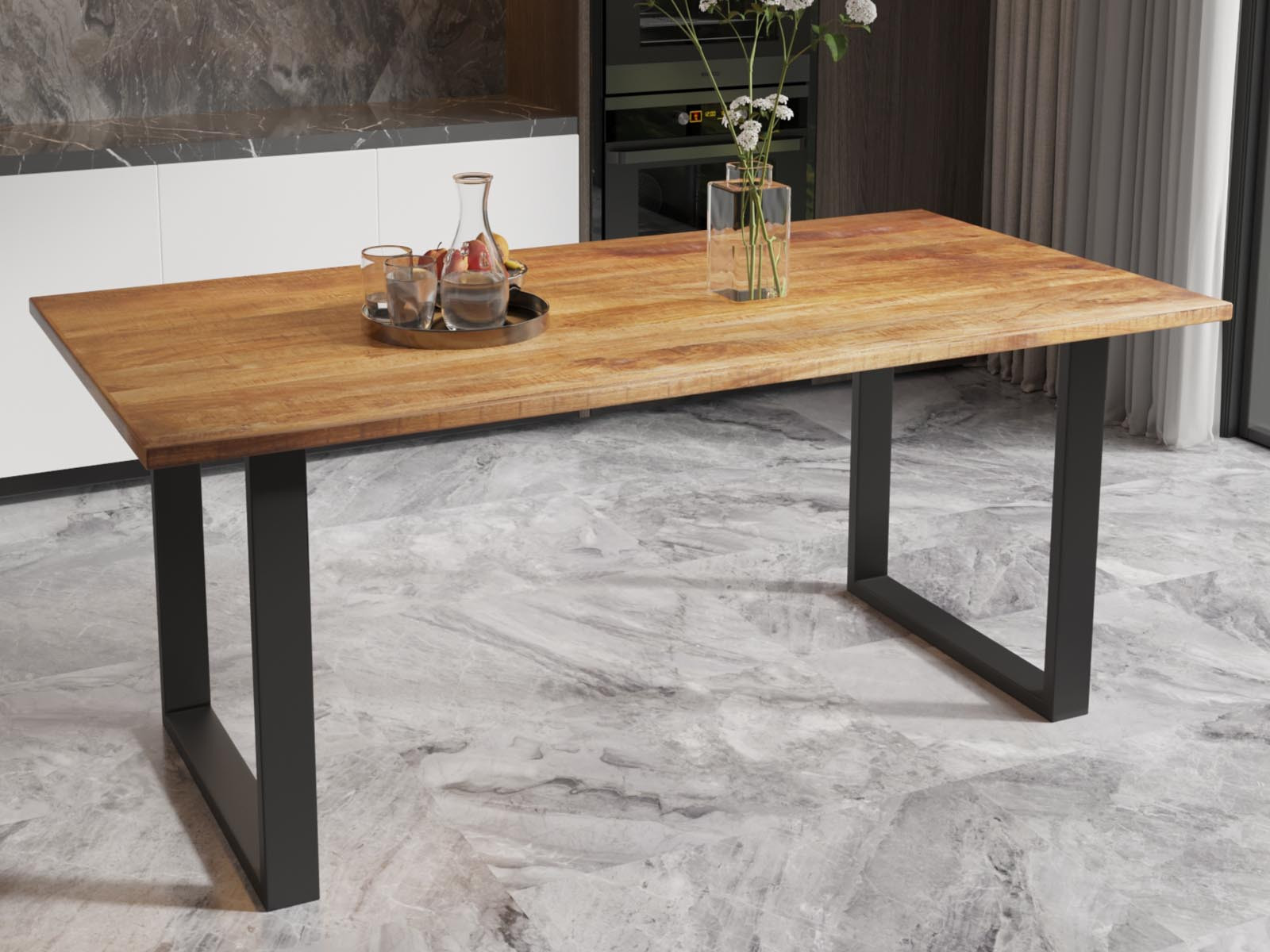 Eettafel NICO 180 cm mangolia natuur