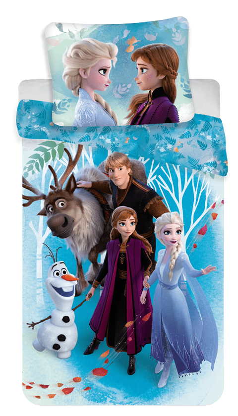 Frozen Dekbedovertrek Family - Eenpersoons - 140 x 200 cm - Katoen