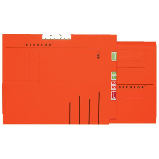 Verzamelmap Secolor A4 lateraal rood | 50 stuks