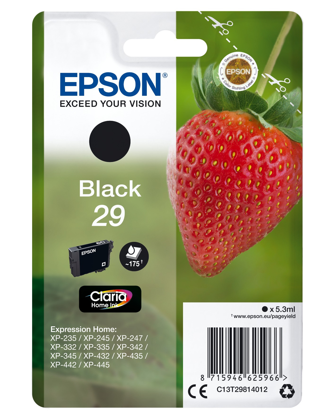 Epson T2981 Cartridge Inkt Zwart