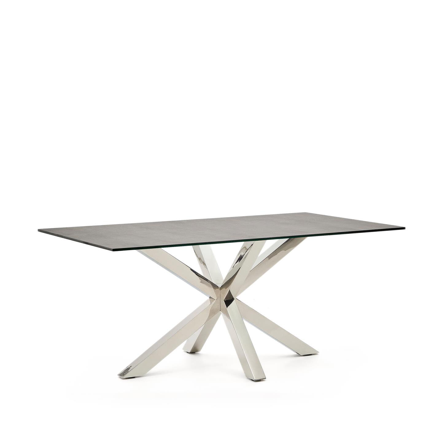 Kave Home Eettafel Argo Keramiek, 160 x 90cm - Bruin