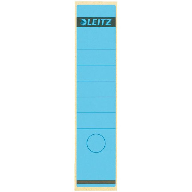 Rugetiket Leitz breed/lang 62x285mm zelfklevend blauw | Pak a 10 stuk