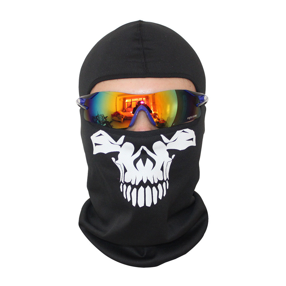 Bivakmuts Ski Muts Skull - Muts met schedel print Model C