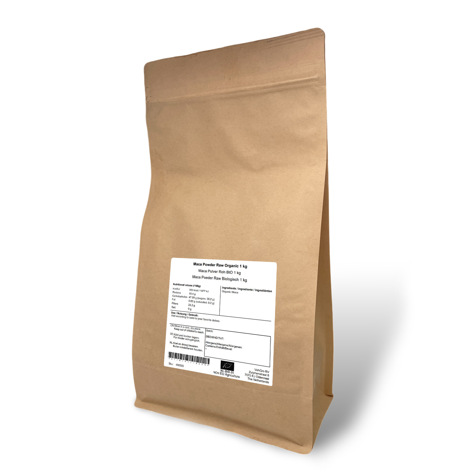 Maca Poeder Raw Biologisch 1 kg