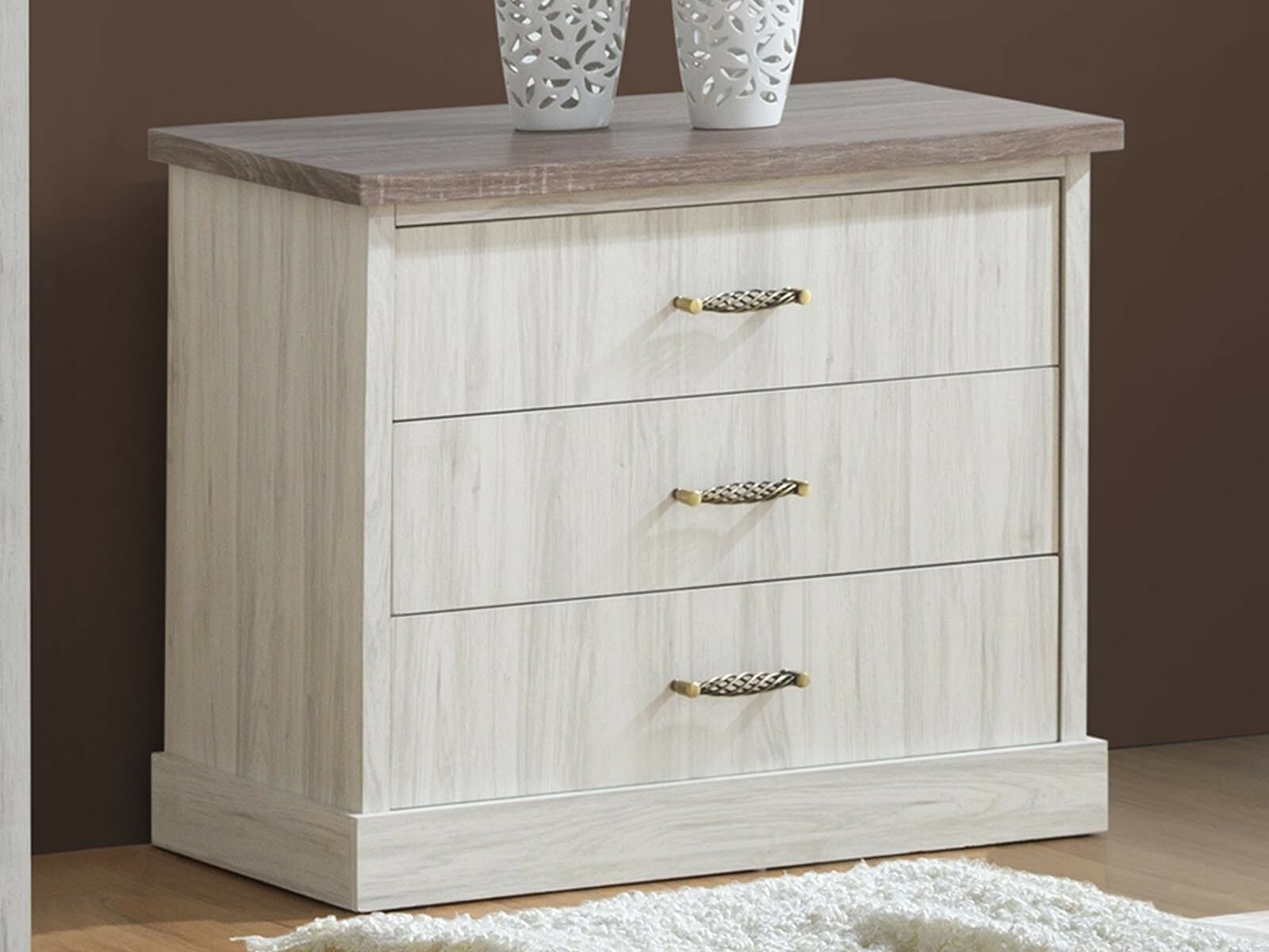 Commode ELANO 3 lades lichte eik/sonoma eik