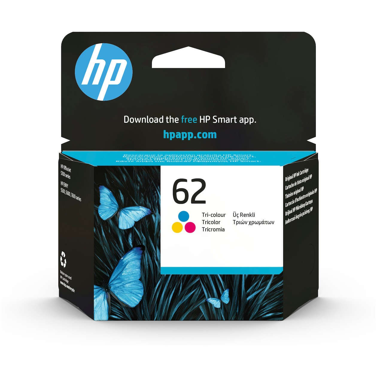 HP 62 Cartridge Inkt