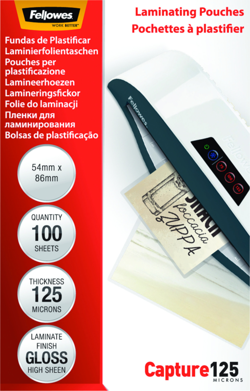 Fellowes Lamineerhoezen 125 micron 54 x 86 (100 stuks)