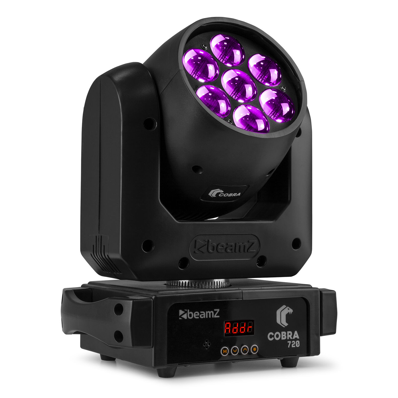 Retourdeal - BeamZ Cobra 720 Wash Moving Head 7x 20 Watt met Zoom