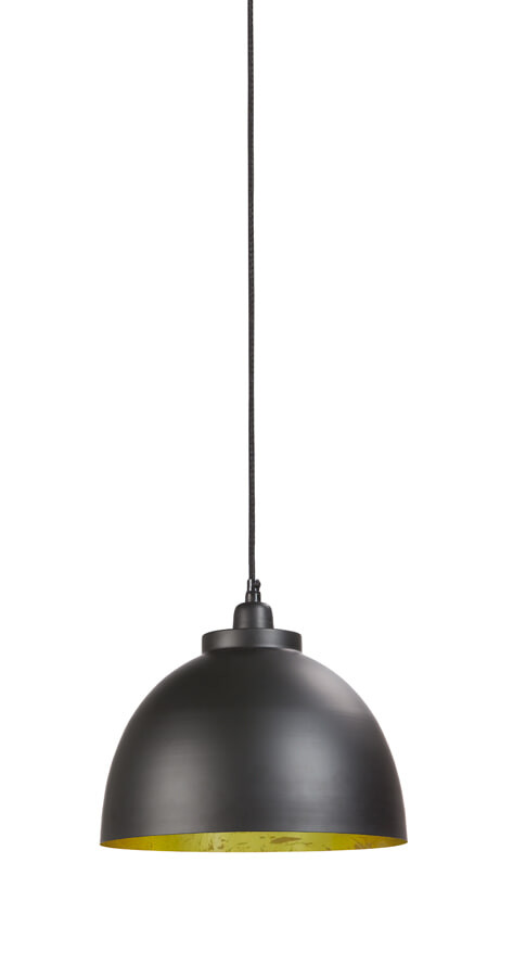 Light & Living Hanglamp 'Kylie' 30cm, kleur zwart / goud