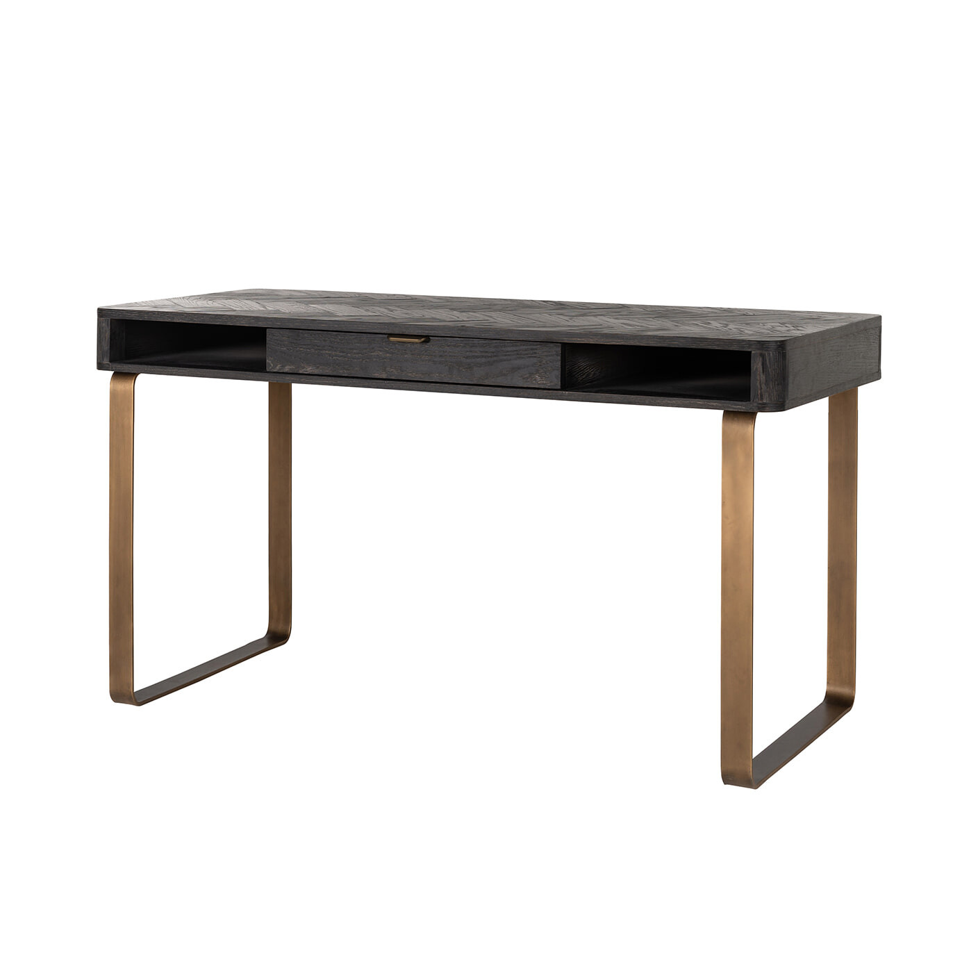 Richmond Sidetable Blackbone Eikenhout en Staal, 140cm - Zwart