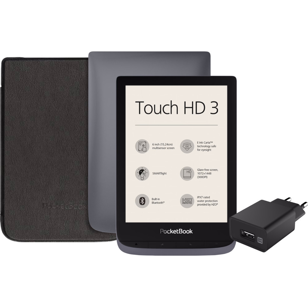 PocketBook Touch HD 3 Grijs + Accessoirepakket