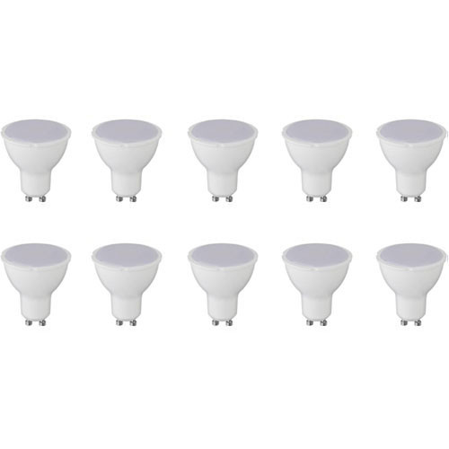 LED Spot 10 Pack - Aigi - GU10 Fitting - 6W - Helder/Koud Wit 6400K