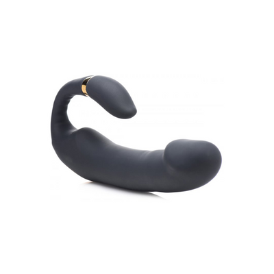 XR Brands Pleasure - Silicone Vibrator with Clitoris Stimulator