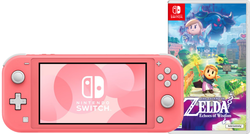 Nintendo Switch Lite Koraal + Zelda: Echoes of Wisdom