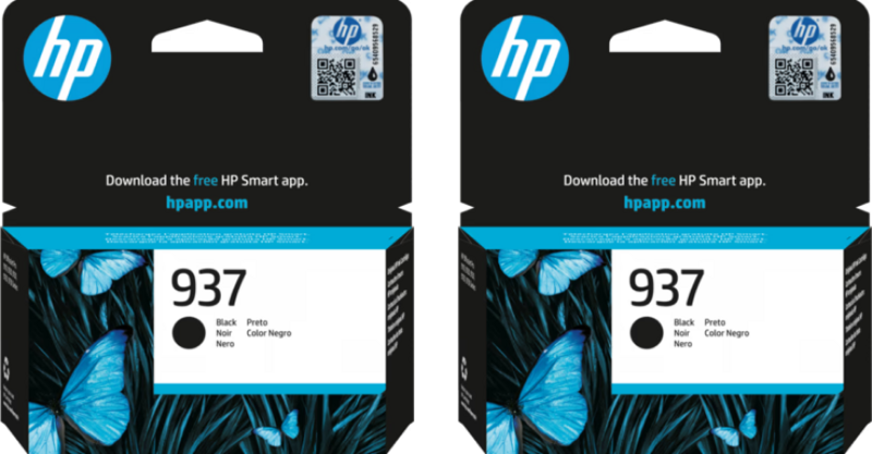 HP 937 Cartridge Zwart Duo Pack