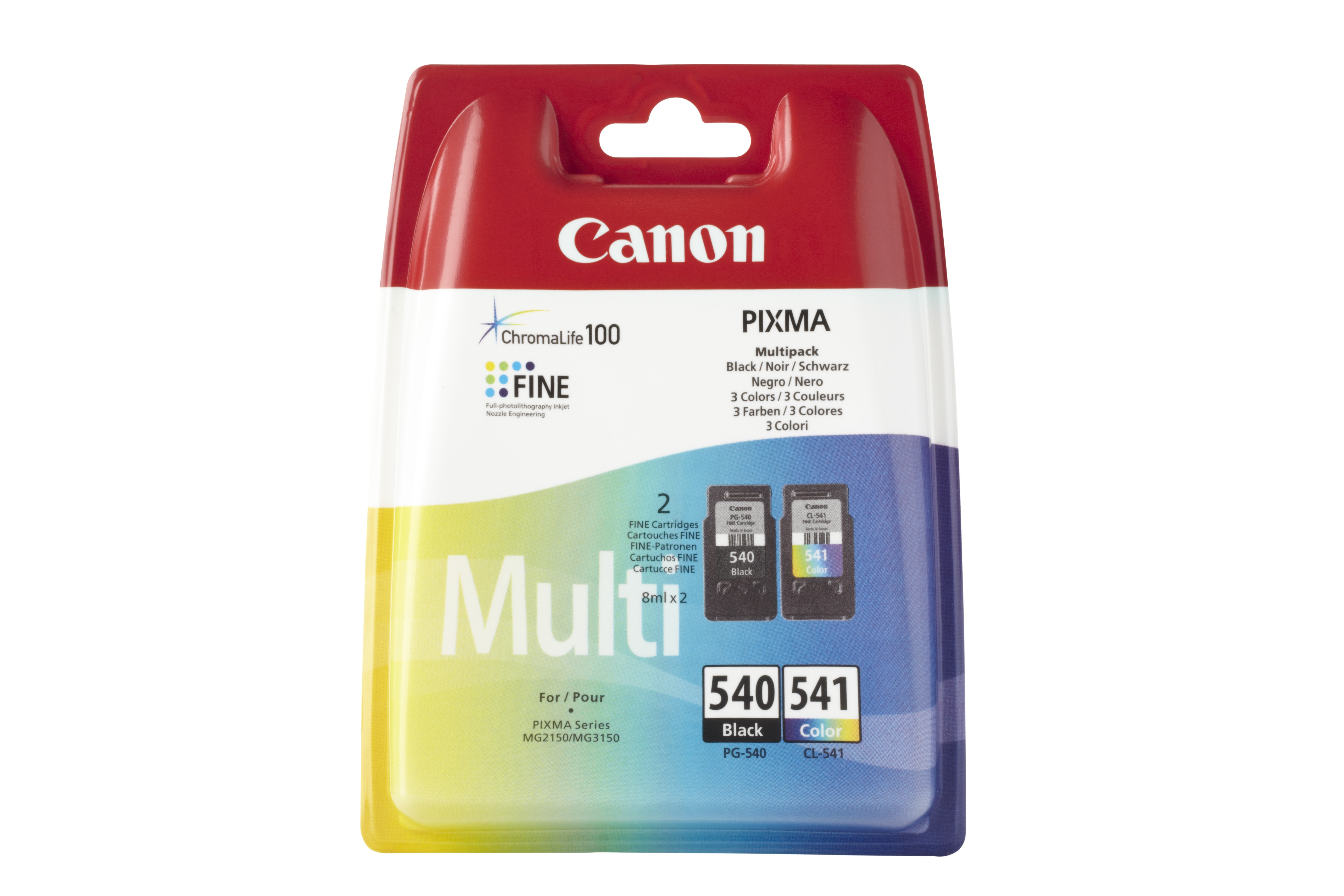 Canon PG-540 en CL-541 multipack Inkt Zwart