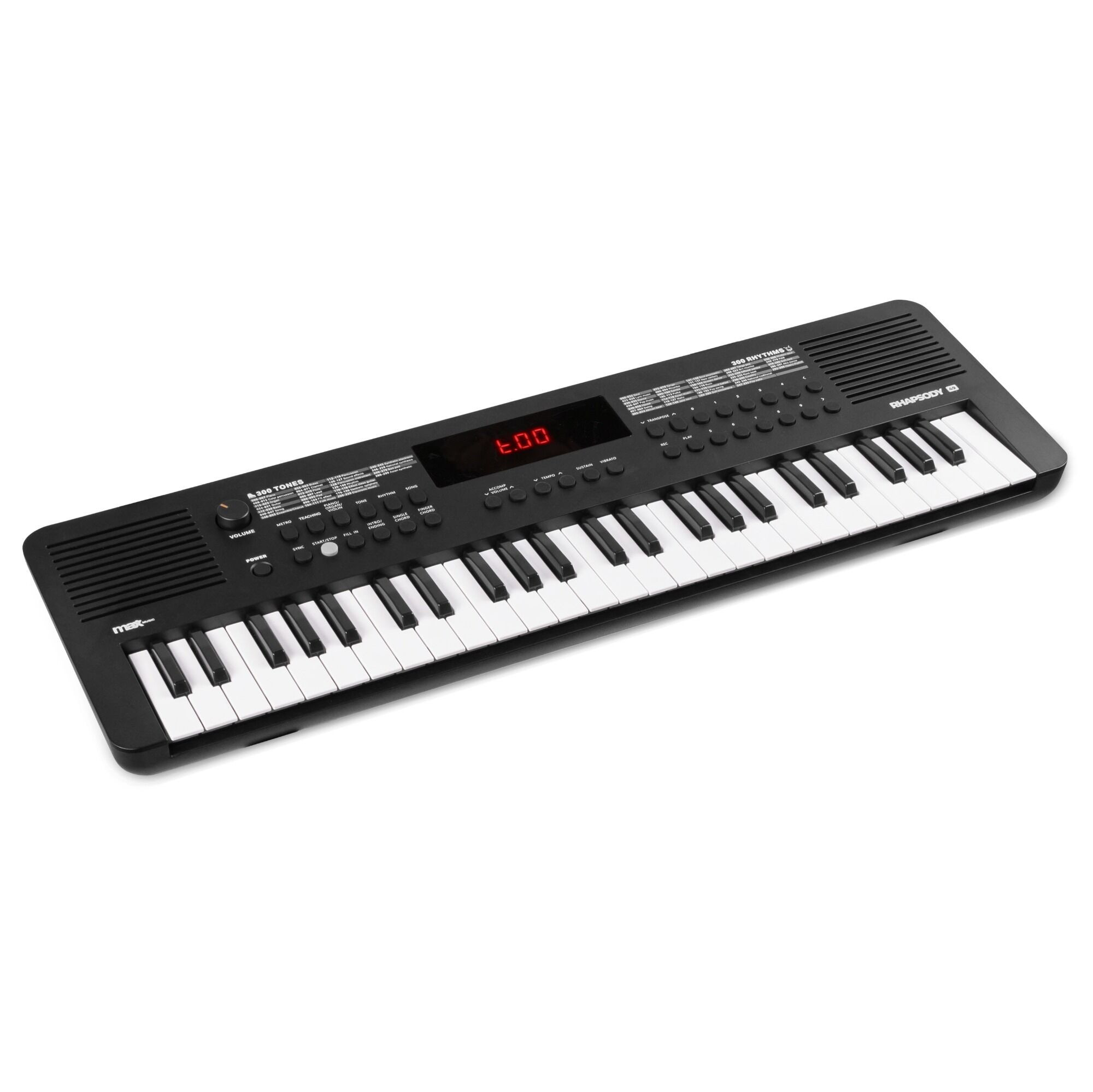 MAX Rhapsody49 keyboard piano met 49 toetsen - Ideaal voor beginners -