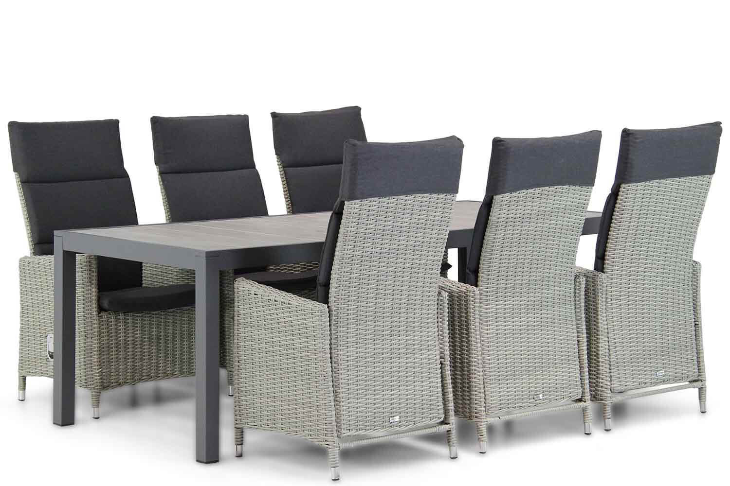 Garden Collections Madera/Residence 220 cm dining tuinset 7-delig