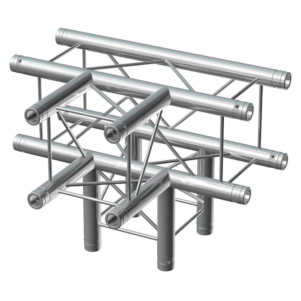 BeamZ Deco Truss P24-T42 vierkante truss T-stuk 4-weg