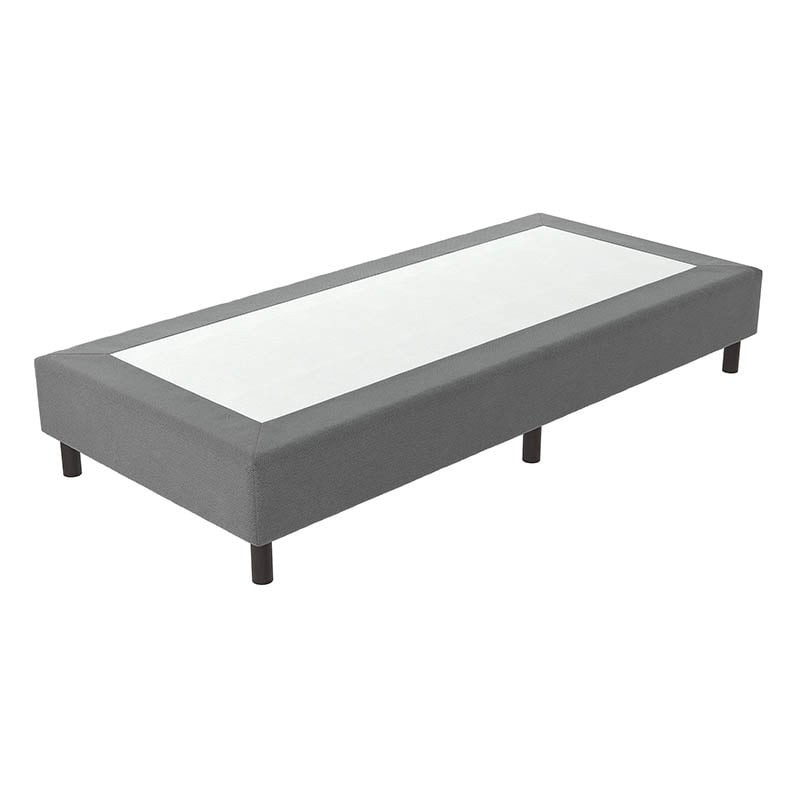 Verende Hotelboxspring zonder Matras - Antraciet 80x200 cm - Bonellvering - Inclusief Topper - Dekbed-Discounter.nl