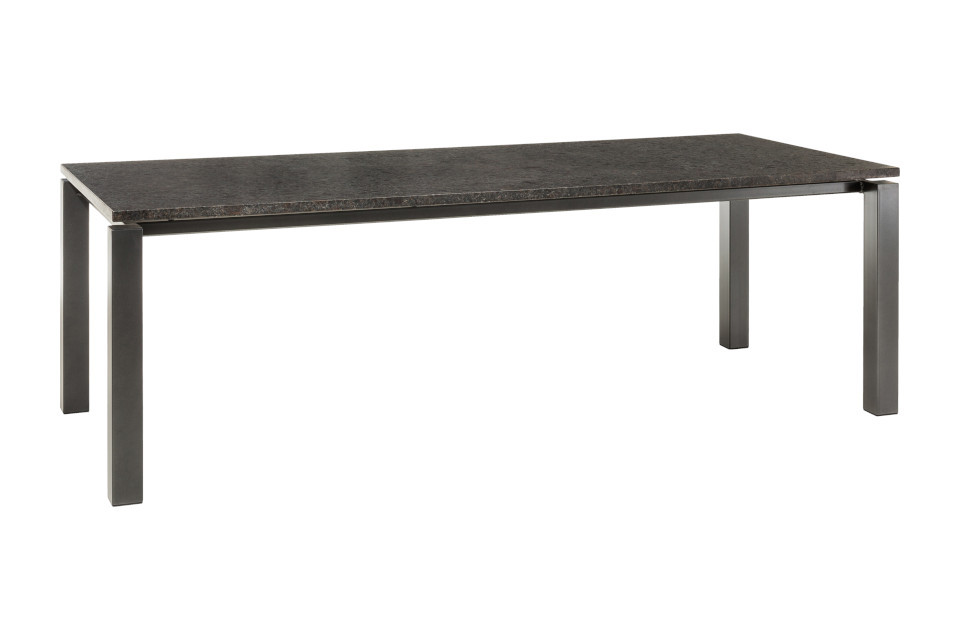 Nova granieten tuintafel - 240 x 100 cm. - pearl grey