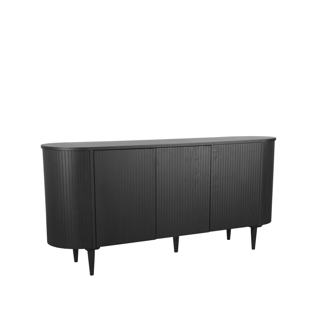 LABEL51 Dressoir Oliva - Zwart - Eiken - 180 cm