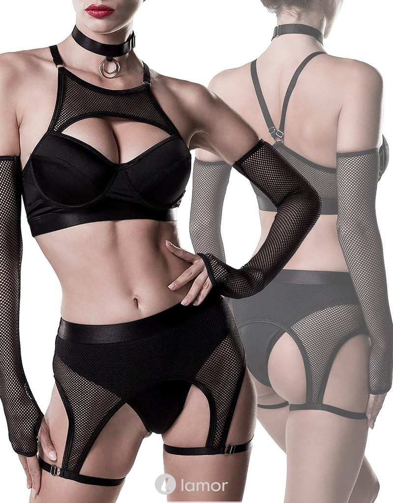 * GREY VELVET 5-delige Erotische lingerie set, GV20208