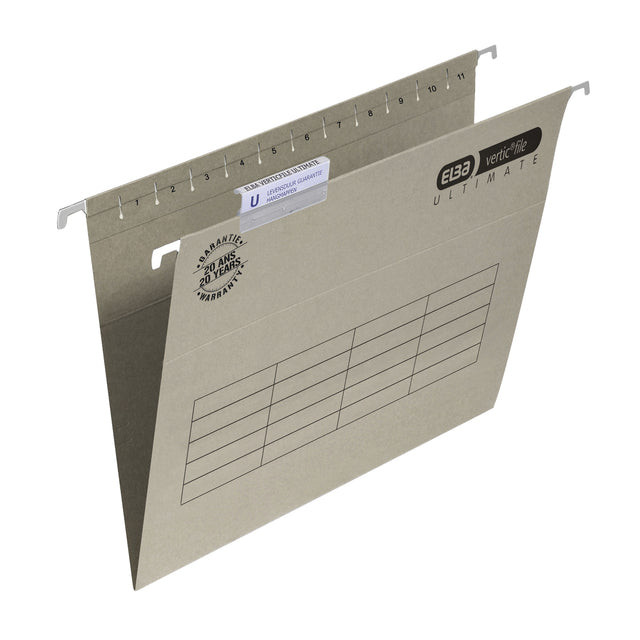 Hangmap Elba Verticfile Ultimate folio V-bodem grijs | 50 stuks