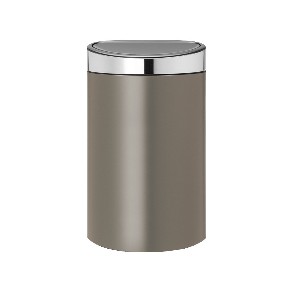 Brabantia Touch Bin 40 Liter Platinum / Matt Steel deksel