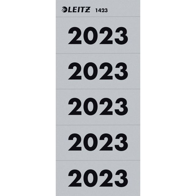 Rugetiket leitz 2023 80mm grijs