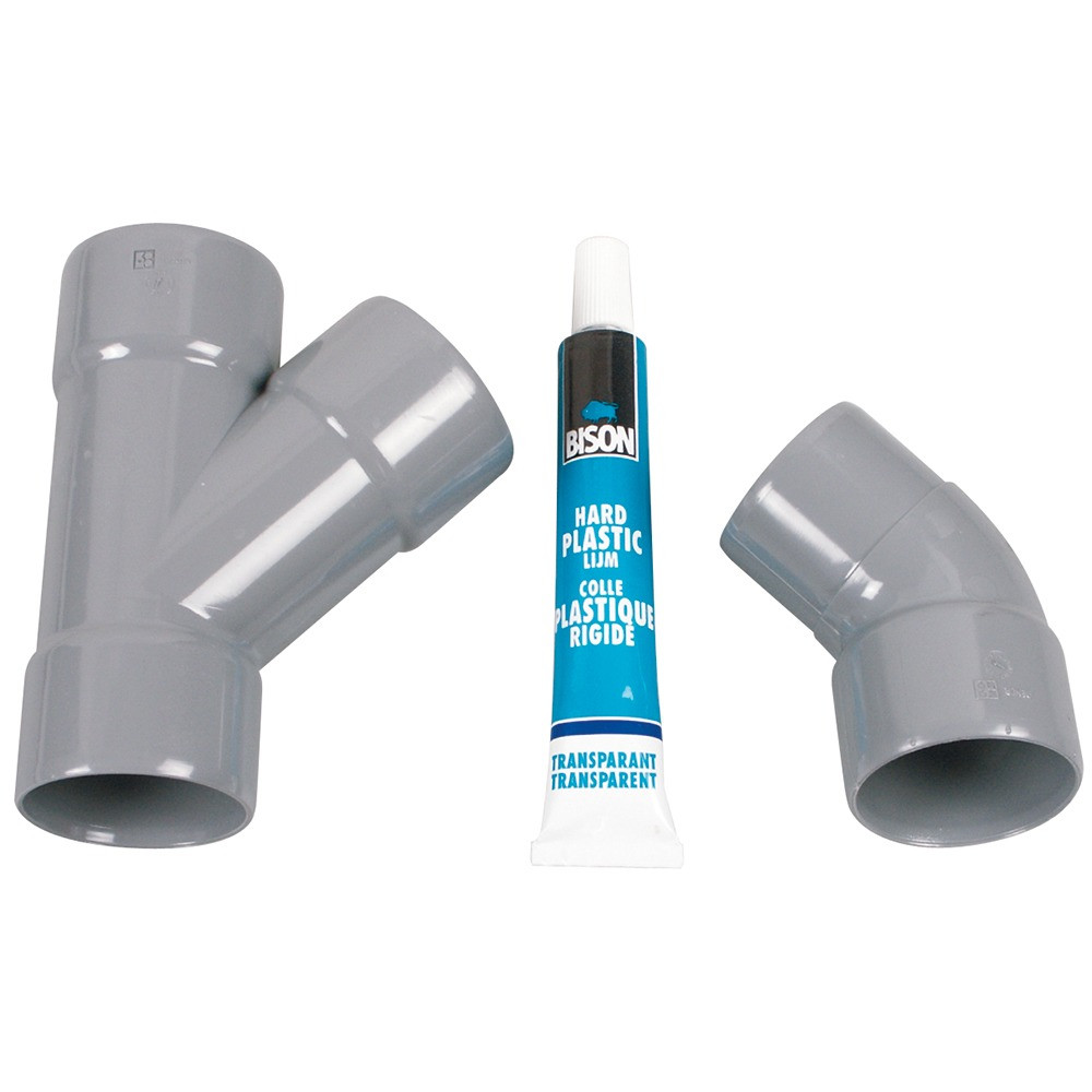 Scanpart PVC y-stuk verbindingsset condensdroger Droger accessoire Grijs