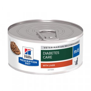 Hill&apos;s Prescription Diet M/D Diabetes Care nat kattenvoer blik 2 trays (48 x 156 g)