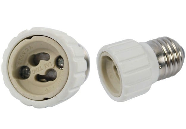 Verloopfitting E27 naar GU10 Adapter Fitting