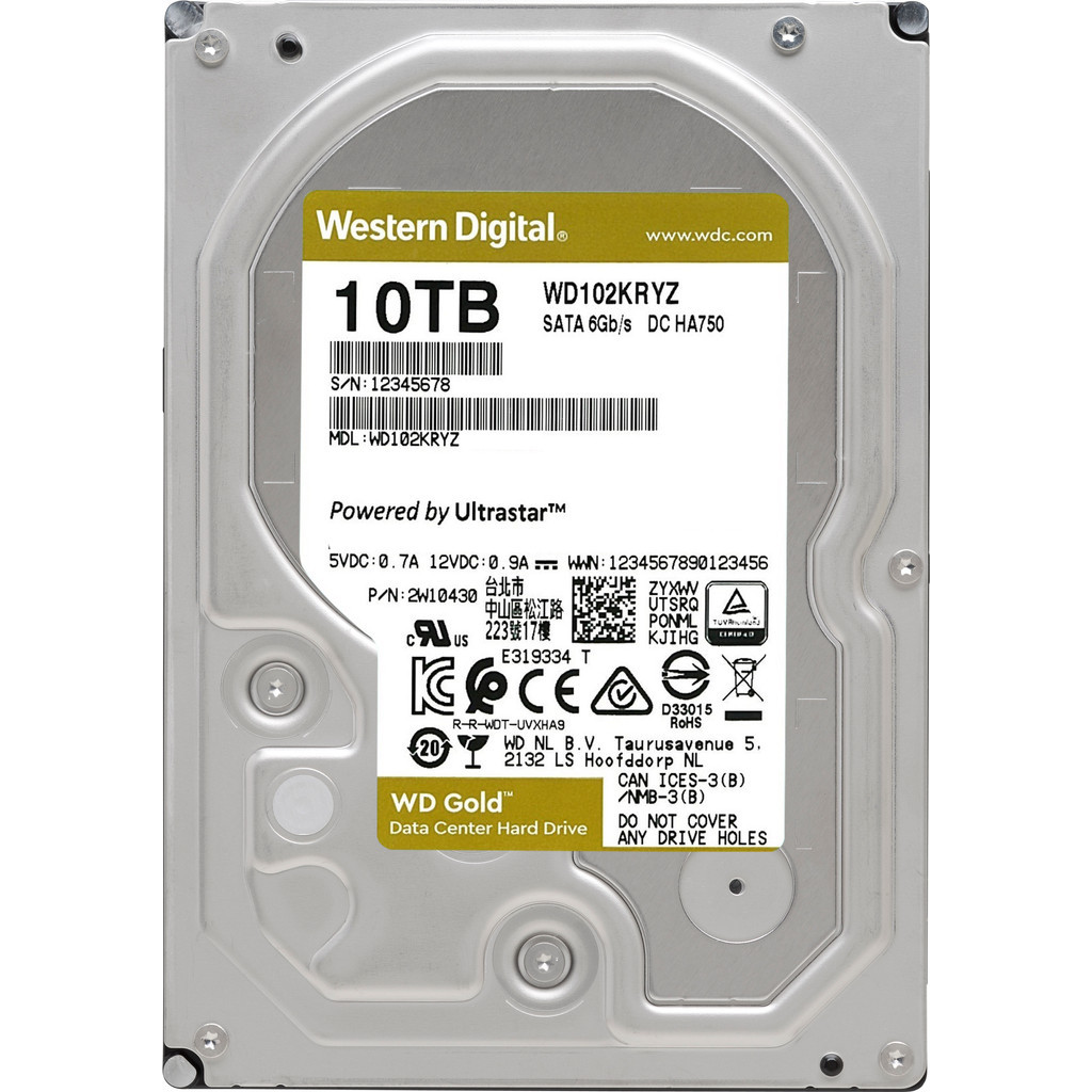 WD Gold WD102KRYZ 10TB